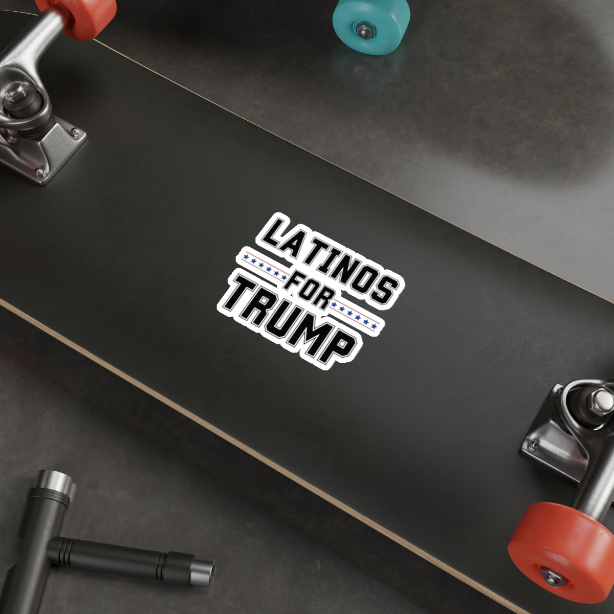 LATINOS FOR TRUMP STICKER