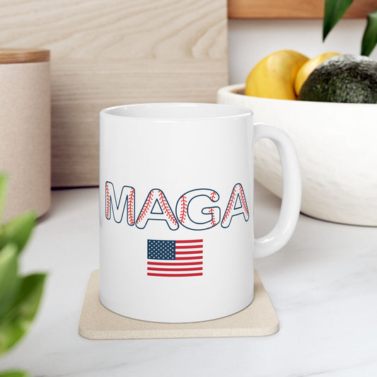 MAGA USA BASEBALL MUG