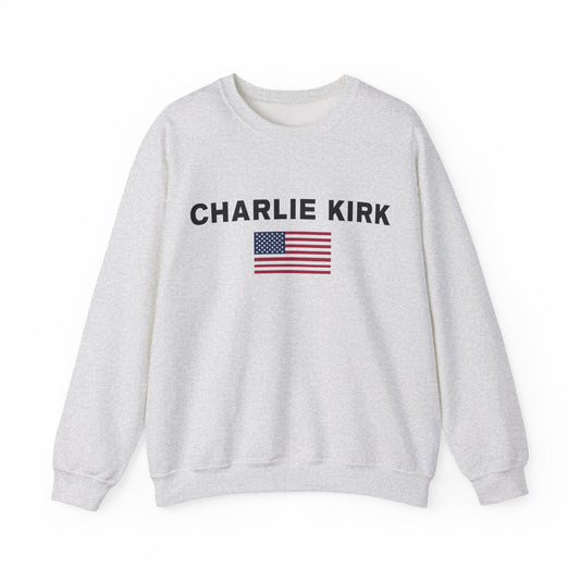 CHARLIE KIRK - USA FLAG SWEATSHIRT