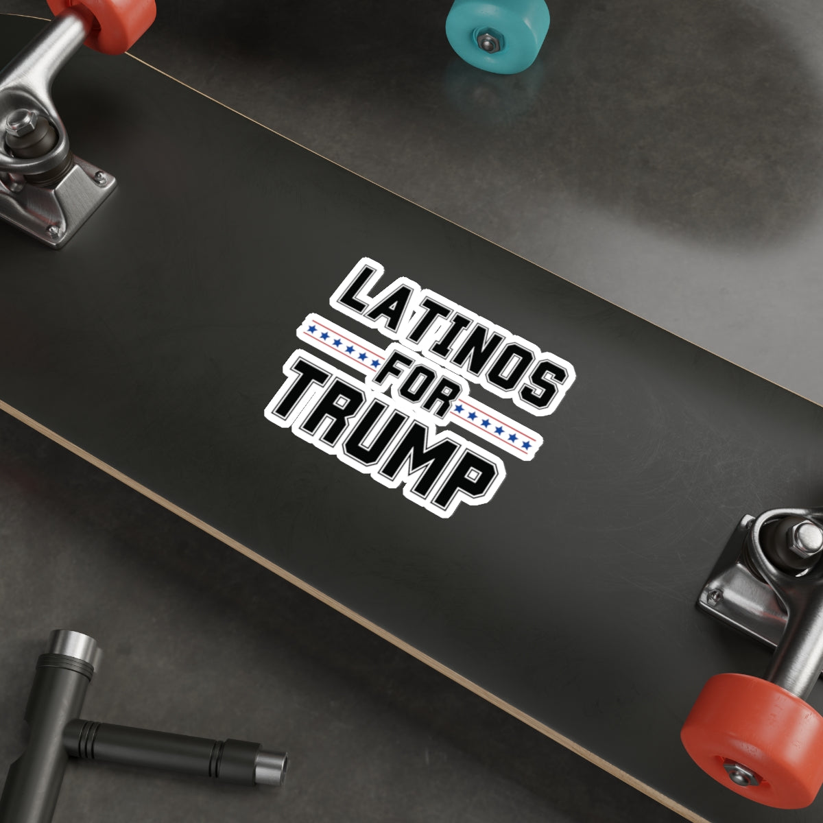 LATINOS FOR TRUMP STICKER