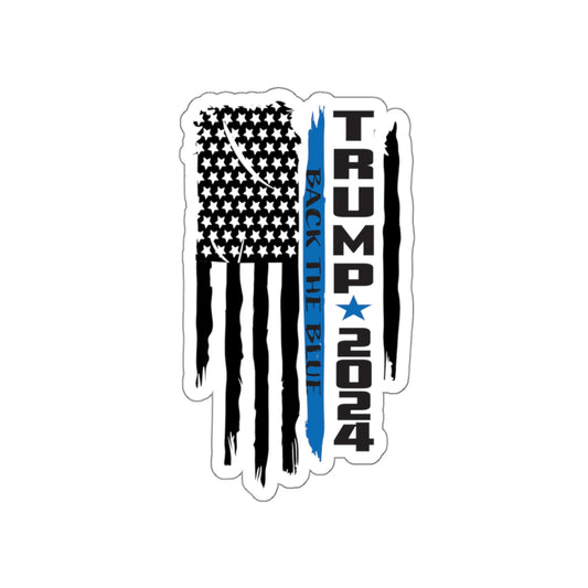 TRUMP BACK THE BLUE 2024 STICKER