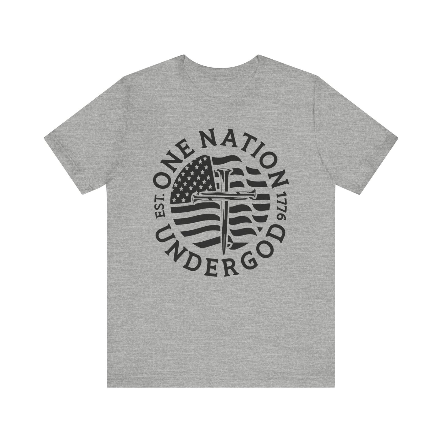 ONE NATION UNDER GOD 1776-B&W