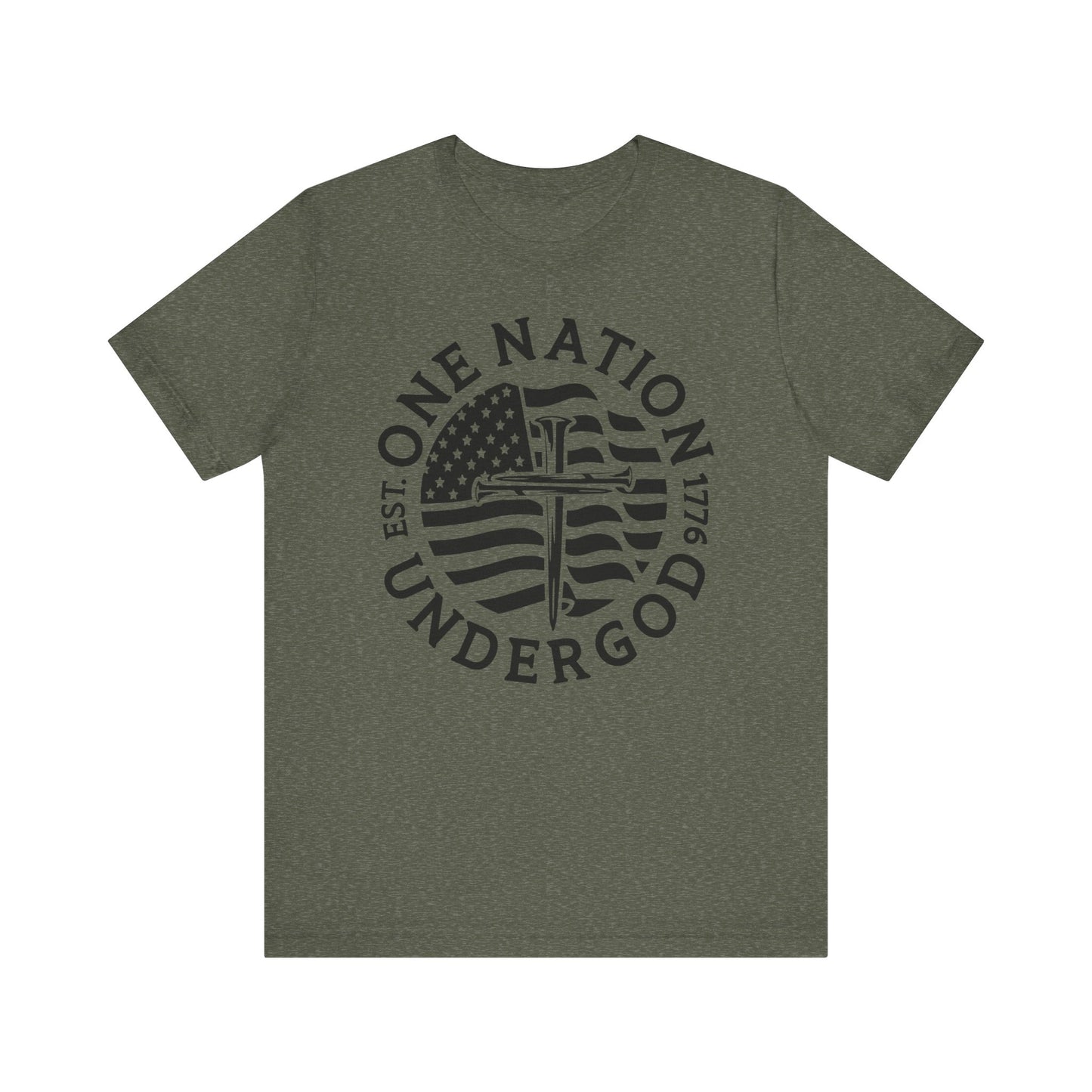 ONE NATION UNDER GOD 1776-B&W