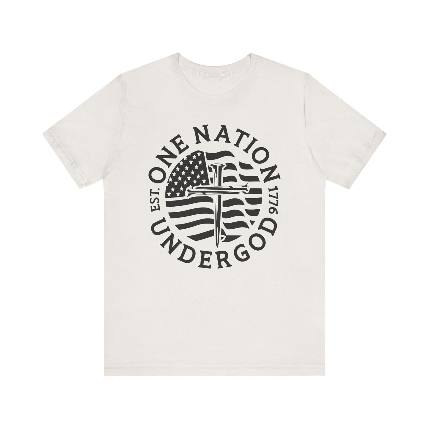 ONE NATION UNDER GOD 1776-B&W