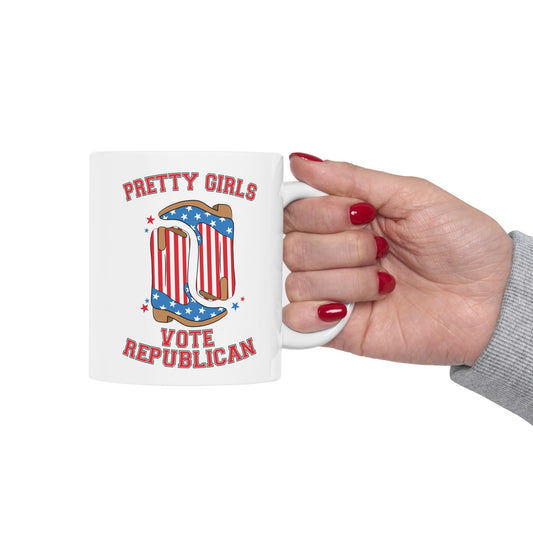PRETTY GIRLS VOTE REPUBLICAN MUG