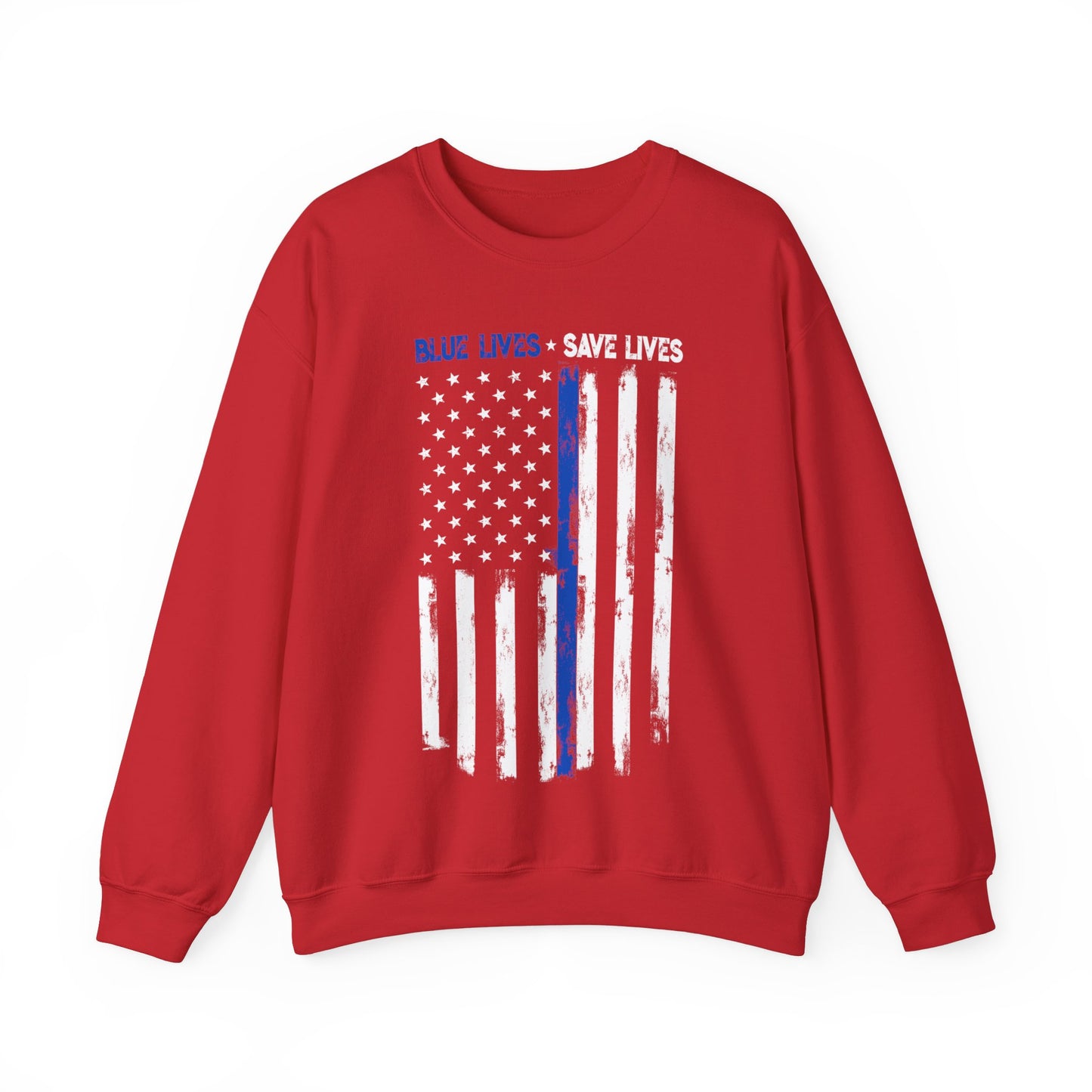 BLUE LIVES SAVE LIVES SWEATSHIRT