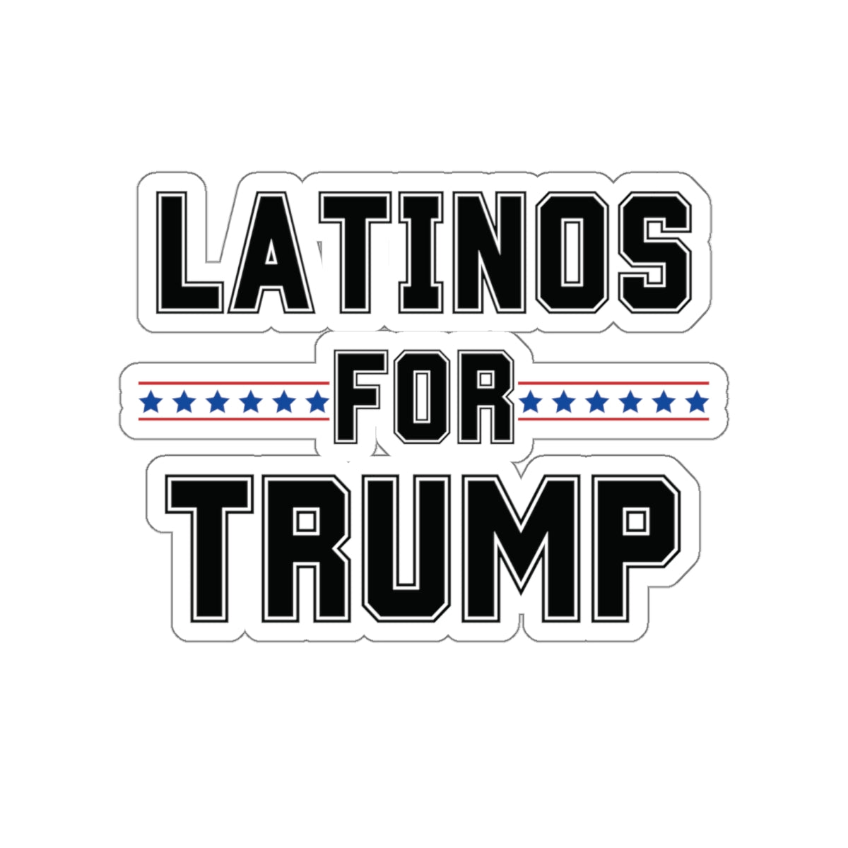 LATINOS FOR TRUMP STICKER