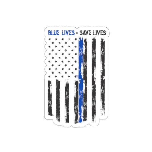 BLUE LIVES SAVE LIVES STICKER