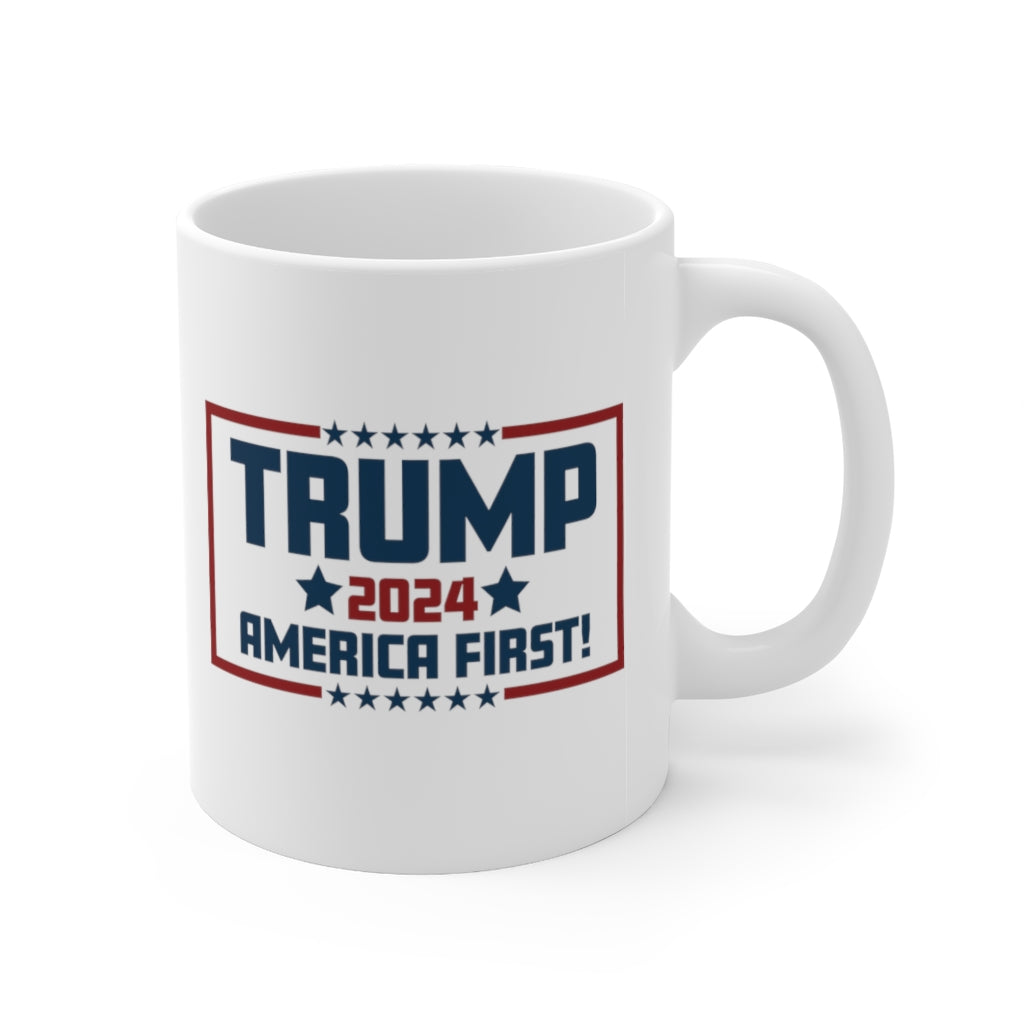 TRUMP 2024 AMERICA FIRST! MUG
