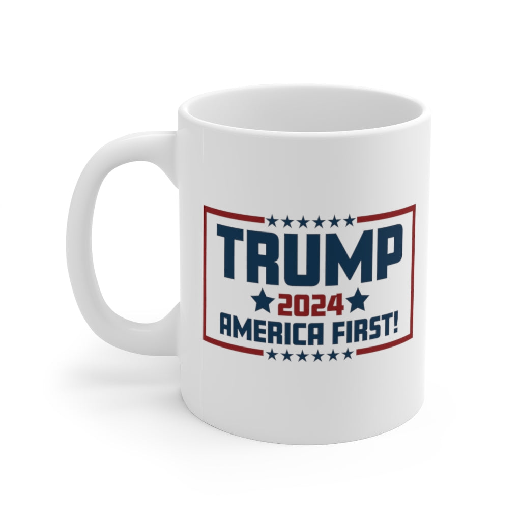 TRUMP 2024 AMERICA FIRST! MUG