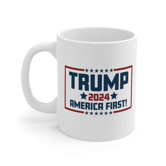 TRUMP 2024 AMERICA FIRST! MUG