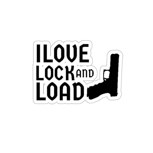 I LOVE LOCK AND LOAD STICKER